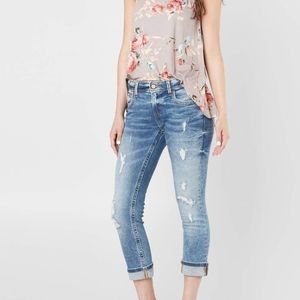 Buckle Black Cropped Jeans